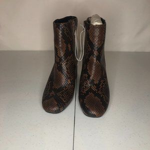 Women's Celeste Snake Print Mid Shaft Fashion Boot